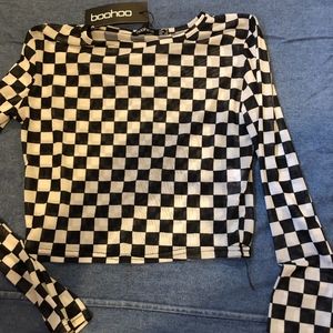 NWT Checkerboard Crop